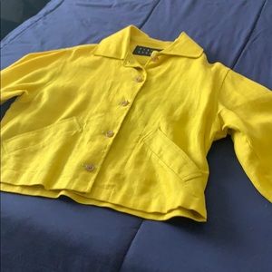 Top/crop jacket 100% linen